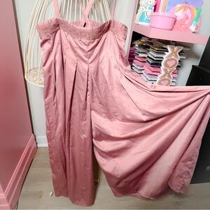 Axes Femme mauve silk pants